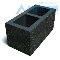 блок облицовочный фасадный угловой двухпустотный 190х188х390 мм черный а-строй Москва купить