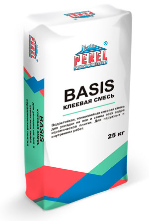 0311 Basis Клеевая смесь для керамической плитки  PEREL 25 кг в Москве по низкой цене