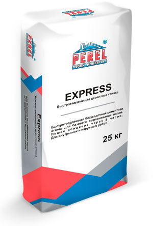 0720 Express Стяжка пола быстротвердеющая цементная PEREL  25 кг в #REGION_NAME_DECLINE_PP# по низкой цене