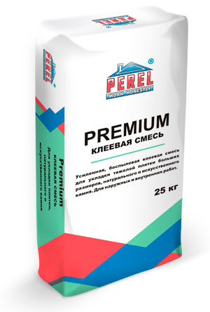 0314 Premium Клей для тяжелой плитки  PEREL, 25 кг в Москве по низкой цене