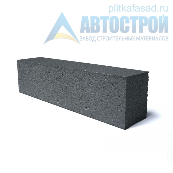 Блок облицовочный фасадный рядовой полнотелый 90х90х390 мм черный А-Строй в Москве по низкой цене