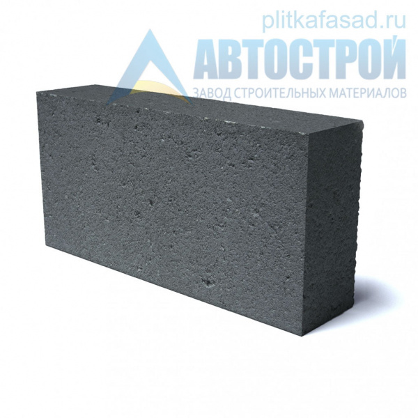 Блок облицовочный фасадный угловой полнотелый 90х188х390 мм черный А-Строй в Москве по низкой цене
