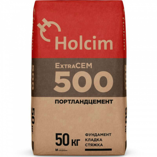 Цемент Holcim ExtraCEM 500 Портландцемент II/А-И 42,5 Б, 50кг в Москве по низкой цене