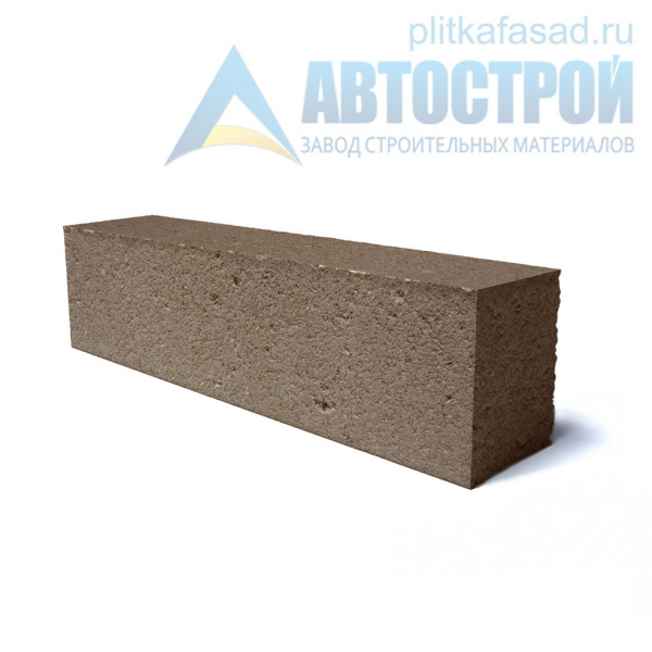 Блок облицовочный фасадный рядовой полнотелый 90х90х390 мм коричневый А-Строй в Москве по низкой цене
