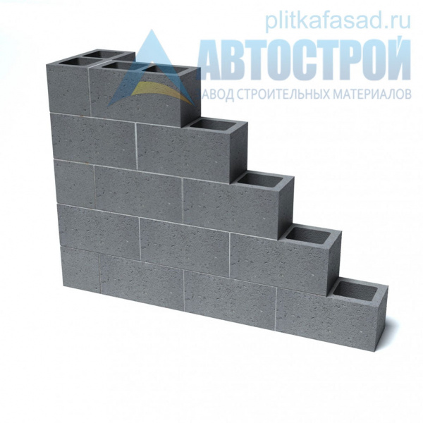 Блок керамзито­бетонный стеновой 190×190(188)x390 мм пустотелый А-Строй в Москве по низкой цене
