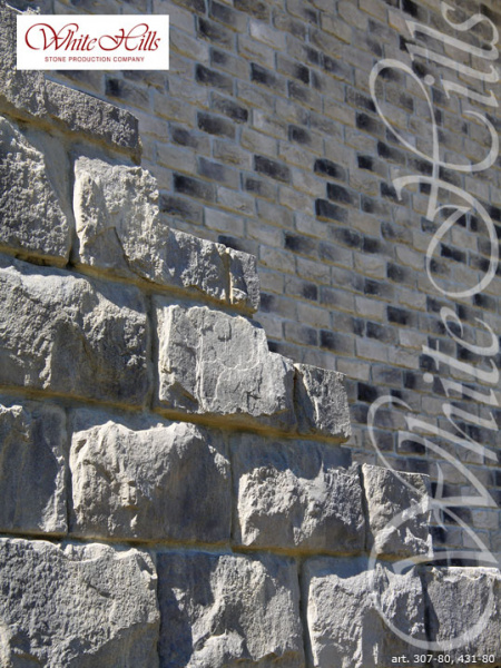 Искусственный декоративный камень Шеффилд 431-80+436-80 углы White Hills в Москве по низкой цене