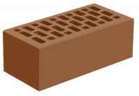 Кирпич утолщенный лицевой коричневый Терракотовый с гладкой поверхностью 1.4NF Голицыно с доставкой от официального дилера завода