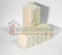 Кирпич гиперпрессованный угловой Плоский скол Слоновая кость 1.4 NF Андреевский с доставкой от официального дилера завода