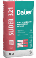 Штукатурка цементная высокопрочная фасадная 40 кг Dauer SLIDER 321 с доставкой от официального дилера завода