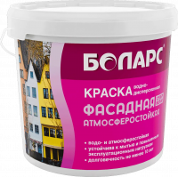 Краска водно-дисперсионная фасадная атмосферостойкая (ВД-АК 108) 40 кг БОЛАРС с доставкой от официального дилера завода