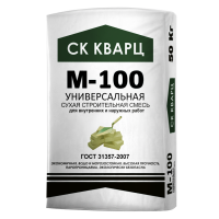 сухая смесь универсальная м-100 в упаковке 50 кг кварц Москва купить