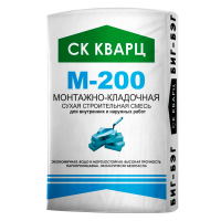 Сухая смесь монтажно-кладочная М-200 ЭКОНОМ биг-бэг (1000кг) Кварц с доставкой от официального дилера завода