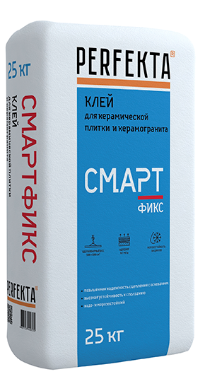 Клей для керамической плитки и керамогранита СМАРТфикс Perfekta 25 кг в Москве по низкой цене