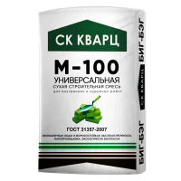 Сухая смесь универсальная М-100 в упаковках биг-бэг (1000 кг) Кварц с доставкой от официального дилера завода