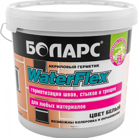 Герметик акриловый Waterflex 15 кг БОЛАРС по низкой цене