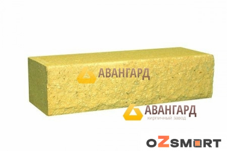 Кирпич гиперпрессованный рваный ложковый желтый ДКЛ по низкой цене