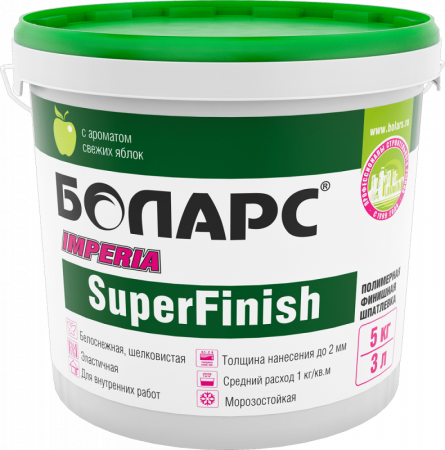 Шпатлевка готовая к применению IMPERIA SUPERFINISH 5 кг Боларс по низкой цене
