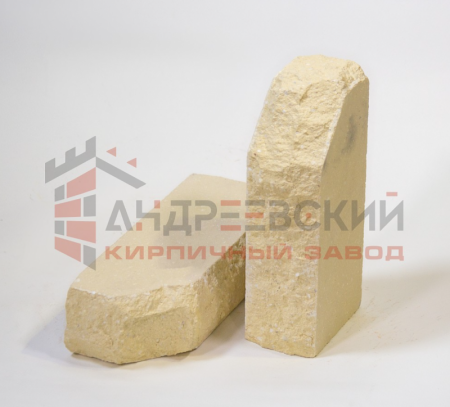 Кирпич гиперпрессованный одноугловой Скала Слоновая кость 1.4 NF Андреевский по низкой цене