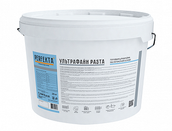 Шпаклевка готовая на латексной основе финишная Perfekta УЛЬТРАФАЙН PASTA белый 28 кг с доставкой от официального дилера завода