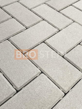 Брусчатка Белая 100x200x50 мм Броштайн по низкой цене