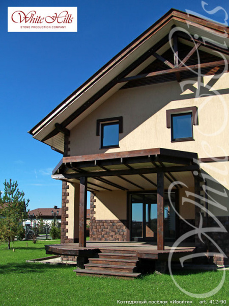 Искусственный декоративный камень Шинон 412-90 углы White Hills по низкой цене