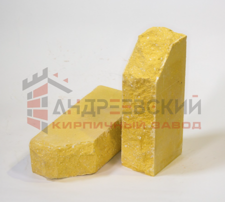 Кирпич гиперпрессованный одноугловой Скала Желтый 1.4 NF Андреевский по низкой цене