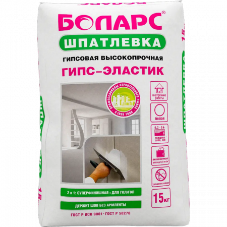Шпатлевка гипсовая ГИПС-ЭЛАСТИК 5 кг Боларс по низкой цене