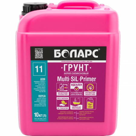Грунт акрил-силиконовый Multi sil primer 5 кг БОЛАРС по низкой цене