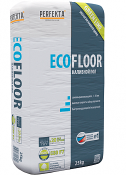 Наливной пол быстротвердеющий Perfekta GREEN LINE ECOFLOOR - Dustfree 25 кг с доставкой от официального дилера завода