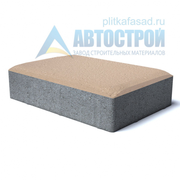 Тротуарная плитка «Английский булыжник большой» 160х240х60 (16х24х6) бежевая Автострой по низкой цене