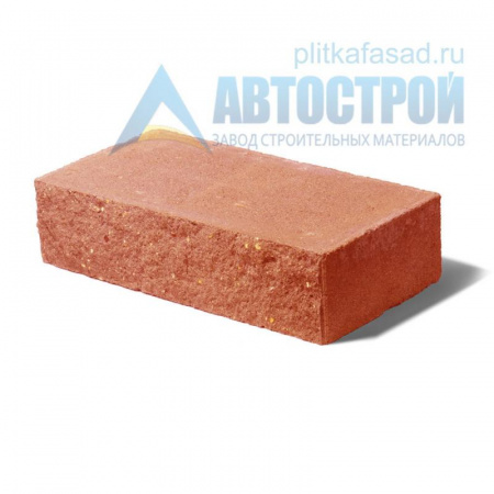 Кирпич бетонный стеновой полнотелый фасадный колотый рядовой оранжевый А-Строй по низкой цене