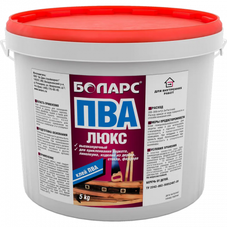 Клей ПВА люкс 5 кг БОЛАРС по низкой цене
