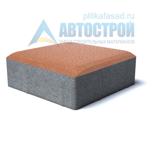 Тротуарная плитка «Английский булыжник малый» 160х160х60 (16х16х6) оранжевая Автострой по низкой цене