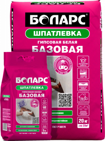 Шпатлевка БАЗОВАЯ 5 кг Боларс по низкой цене