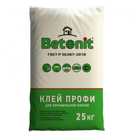 Клей Профи для плитки серый 25кг Betonit в Москве по низкой цене