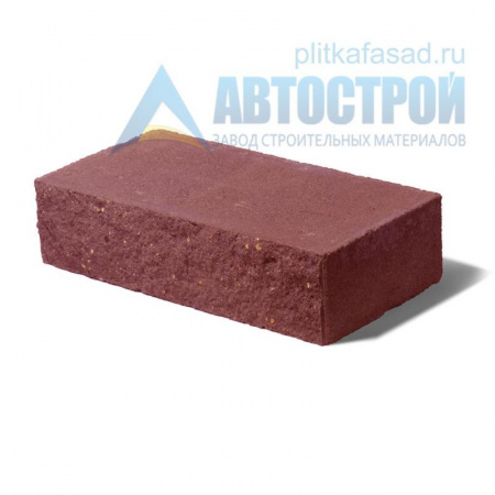Кирпич бетонный стеновой полнотелый фасадный колотый рядовой красный А-Строй по низкой цене