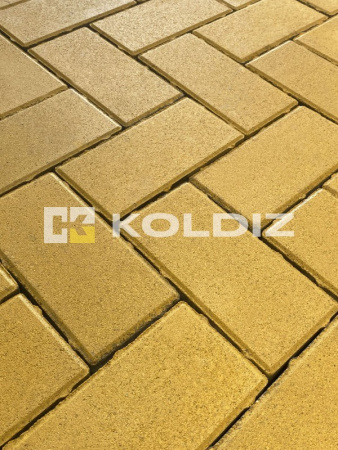 Брусчатка Моно Желтый 100x200х50 Колдиз по низкой цене